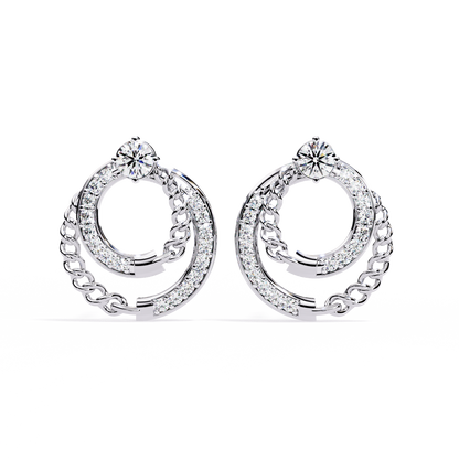 Axis Chain Link Lab Grown Diamond Studs