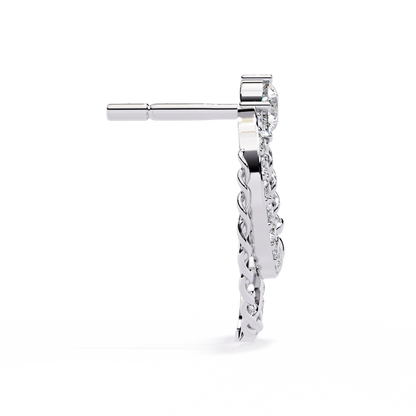 Axis Chain Link Lab Grown Diamond Studs