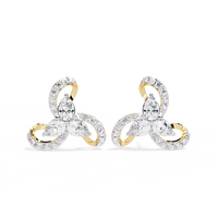 Trinity Swirl Cluster Lab Grown Diamond Studs - Ophiratbf