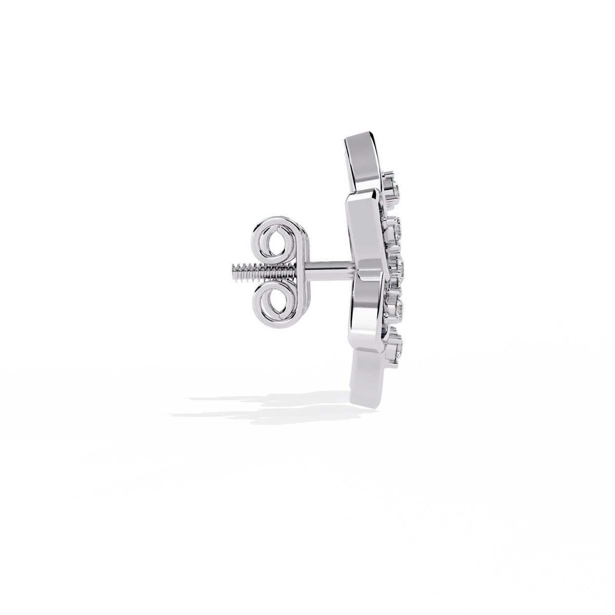 Padma Lotus Lab Grown Diamond Floral Studs - Ophiratbf