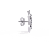 Padma Lotus Lab Grown Diamond Floral Studs - Ophiratbf