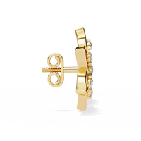 Padma Lotus Lab Grown Diamond Floral Studs - Ophiratbf