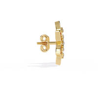 Padma Lotus Lab Grown Diamond Floral Studs - Ophiratbf