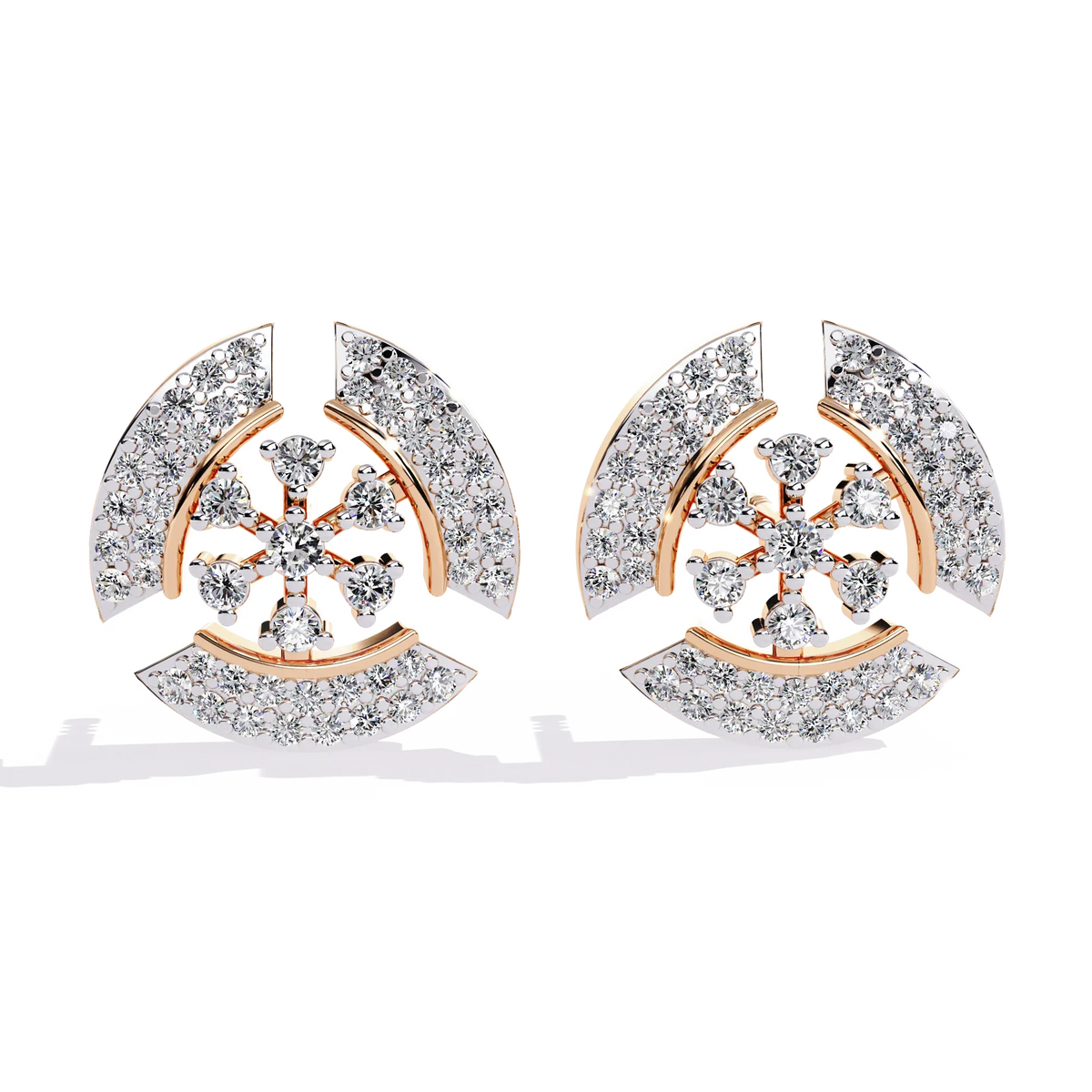 Nova Dome Cluster Lab Grown Diamond Studs - Ophiratbf