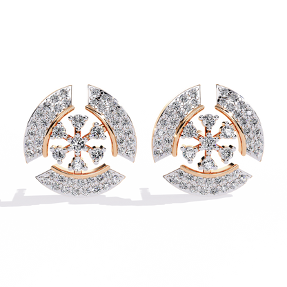 Nova Dome Cluster Lab Grown Diamond Studs