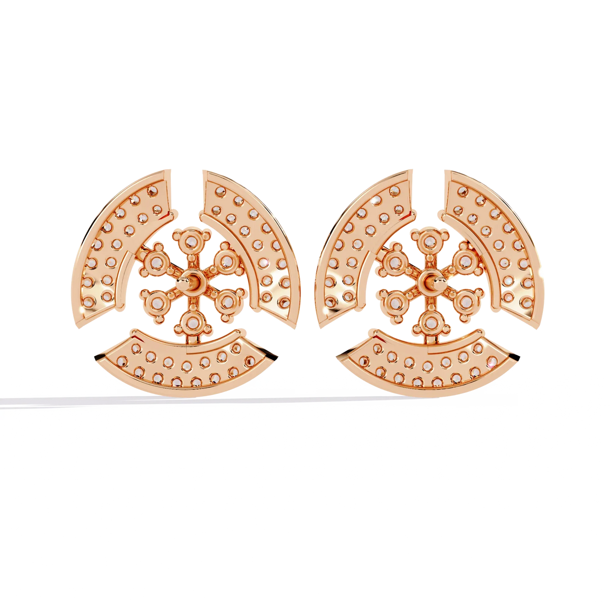 Nova Dome Cluster Lab Grown Diamond Studs - Ophiratbf