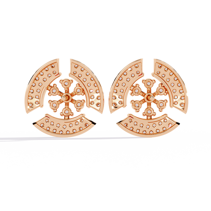 Nova Dome Cluster Lab Grown Diamond Studs