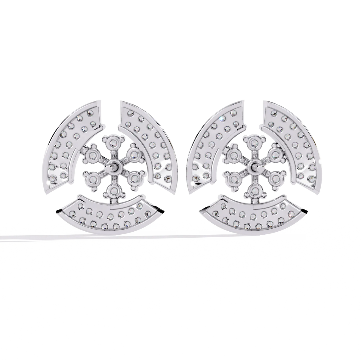 Nova Dome Cluster Lab Grown Diamond Studs - Ophiratbf