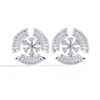 Nova Dome Cluster Lab Grown Diamond Studs - Ophiratbf