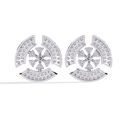 Nova Dome Cluster Lab Grown Diamond Studs
