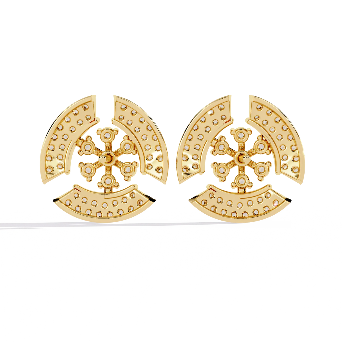 Nova Dome Cluster Lab Grown Diamond Studs - Ophiratbf