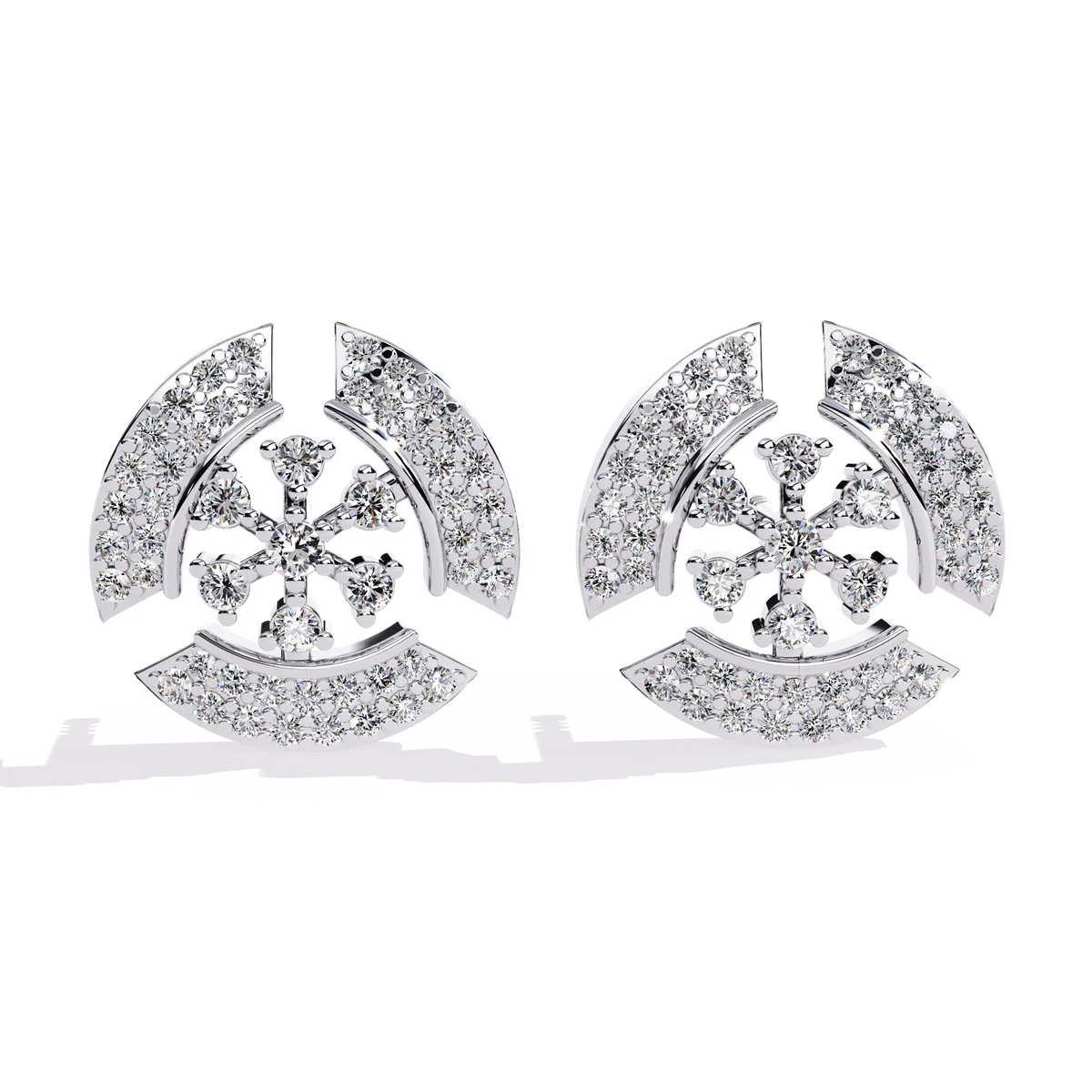 Nova Dome Cluster Lab Grown Diamond Studs - Ophiratbf