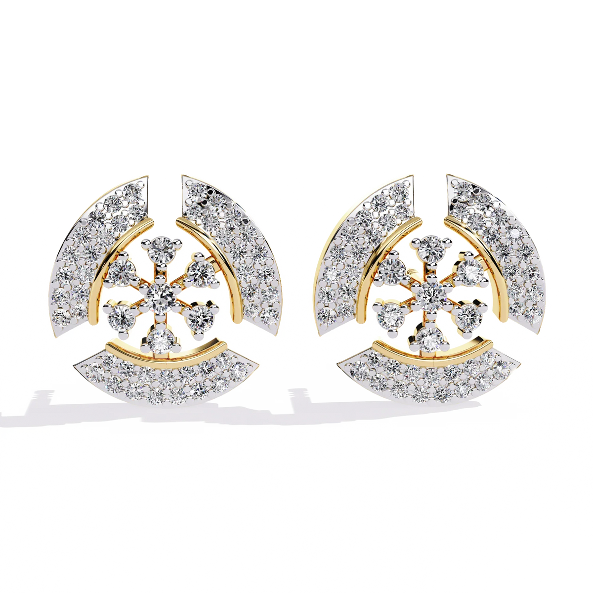 Nova Dome Cluster Lab Grown Diamond Studs - Ophiratbf