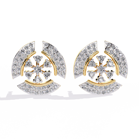 Nova Dome Cluster Lab Grown Diamond Studs