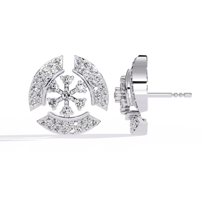 Nova Dome Cluster Lab Grown Diamond Studs