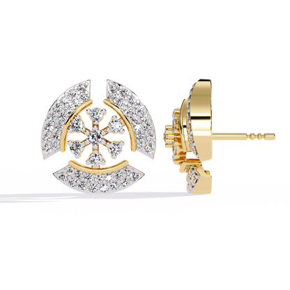 Nova Dome Cluster Lab Grown Diamond Studs