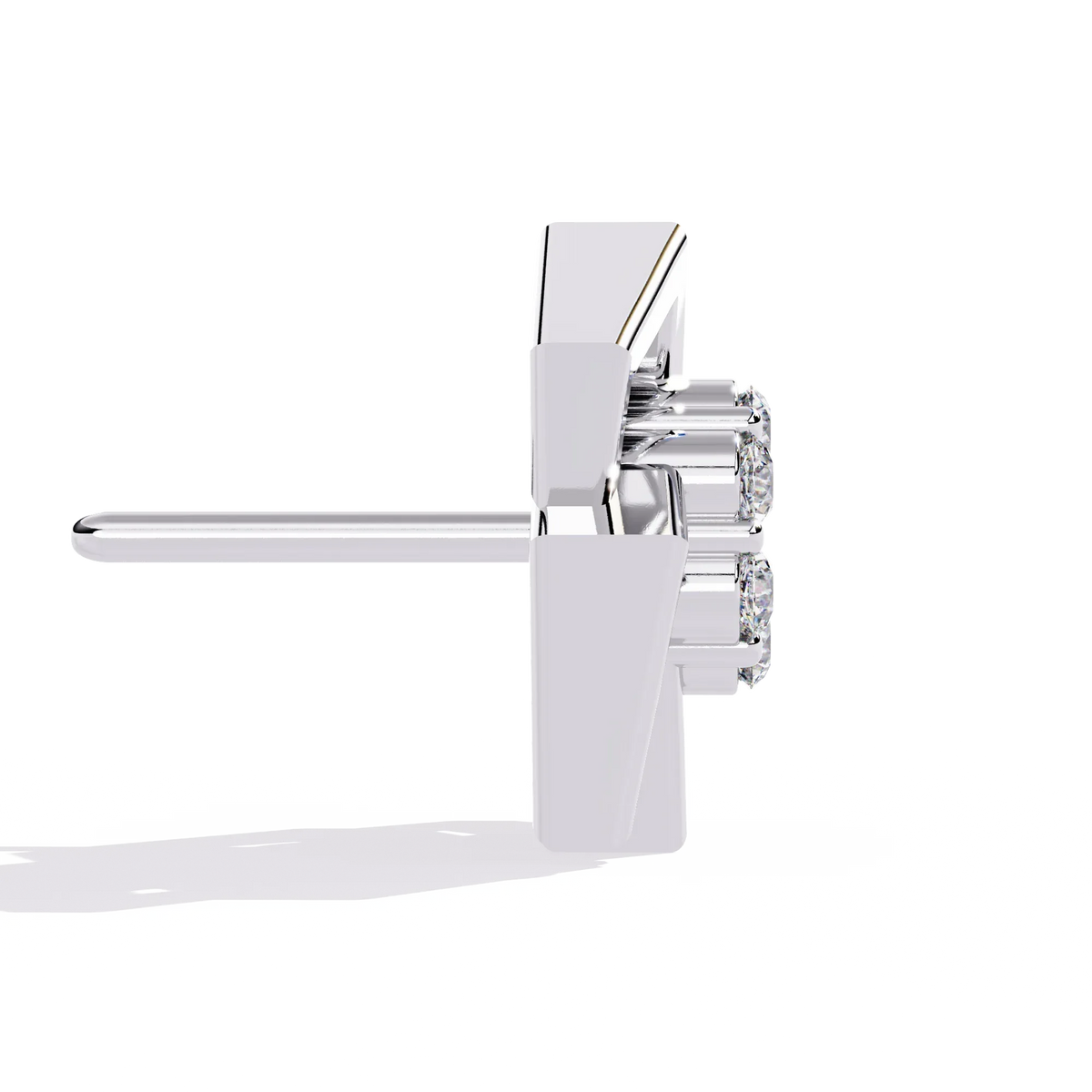 Matrix Geometric Cluster Lab Grown Diamond Studs - Ophiratbf