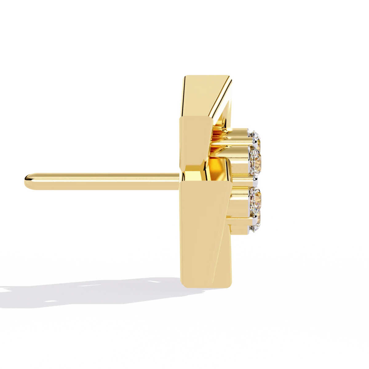 Matrix Geometric Cluster Lab Grown Diamond Studs - Ophiratbf