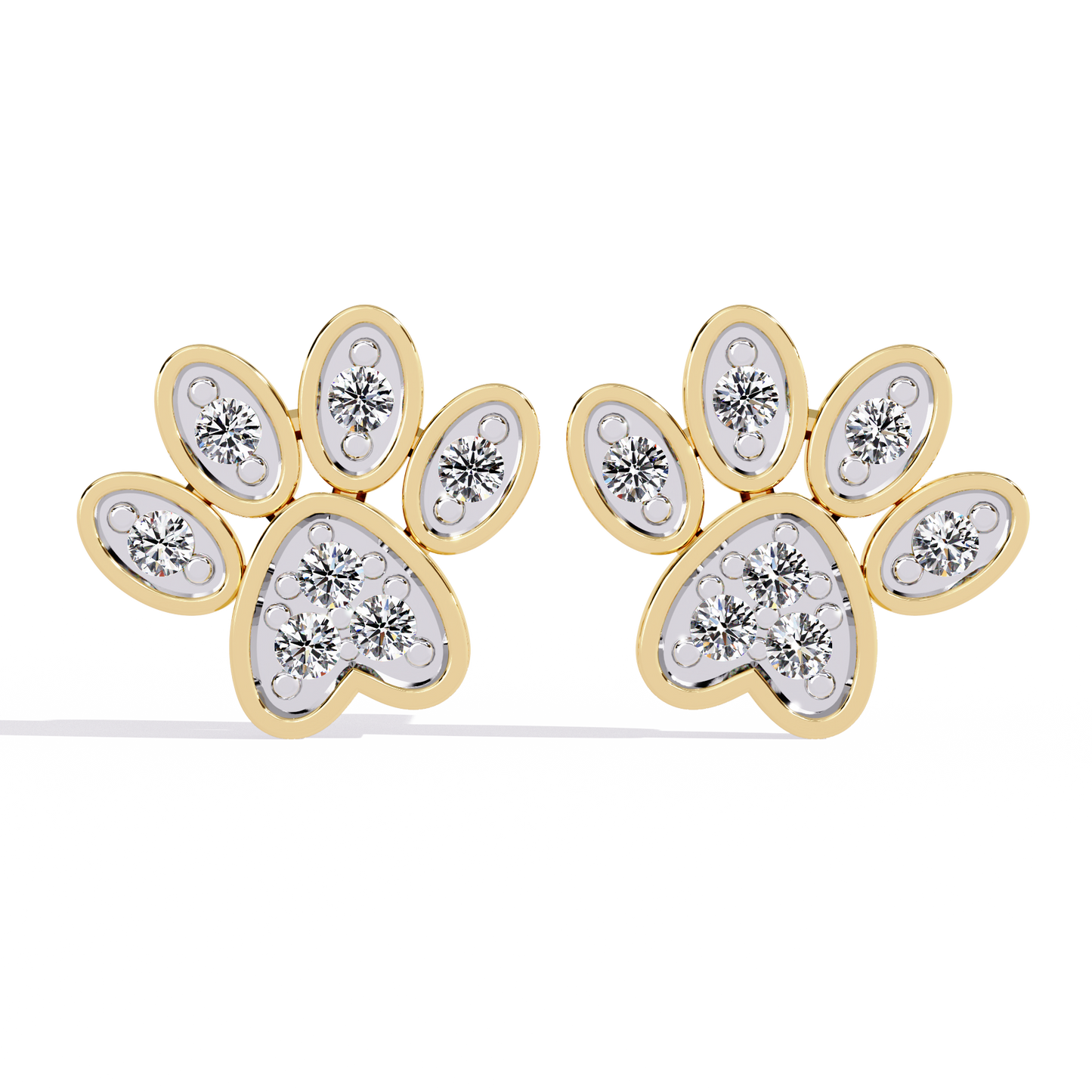 paw promise lab grown diamond studs