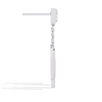 Cosmo Geometric Chain Drop Lab Grown Diamond Earrings - Ophiratbf