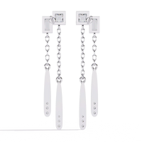 Cosmo Geometric Chain Drop Lab Grown Diamond Earrings - Ophiratbf