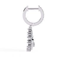 Luna Orbit Crescent Lab Grown Diamond Drop Hoops - Ophiratbf