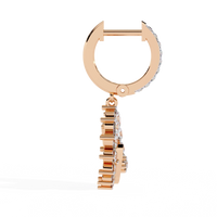 Luna Orbit Crescent Lab Grown Diamond Drop Hoops - Ophiratbf