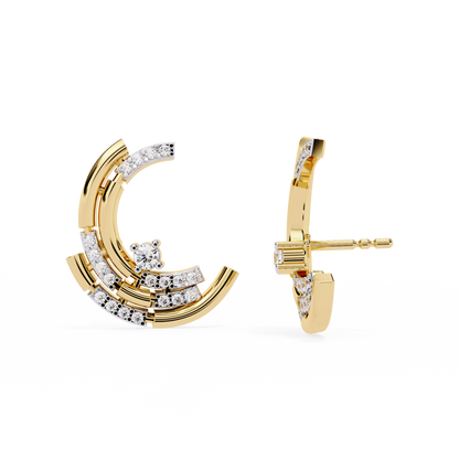 Arcitect Crescent Lab Grown Diamond Studs