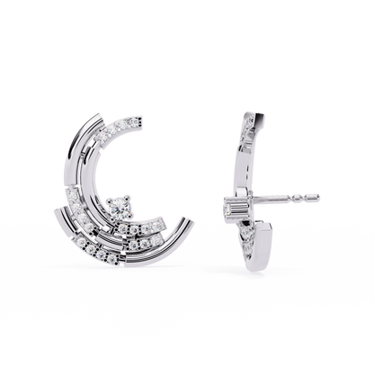 Arcitect Crescent Lab Grown Diamond Studs