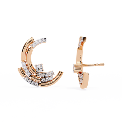 Arcitect Crescent Lab Grown Diamond Studs