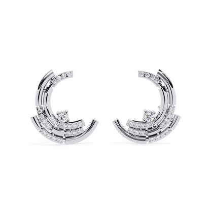 Arcitect Crescent Lab Grown Diamond Studs
