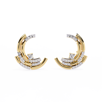 Arcitect Crescent Lab Grown Diamond Studs