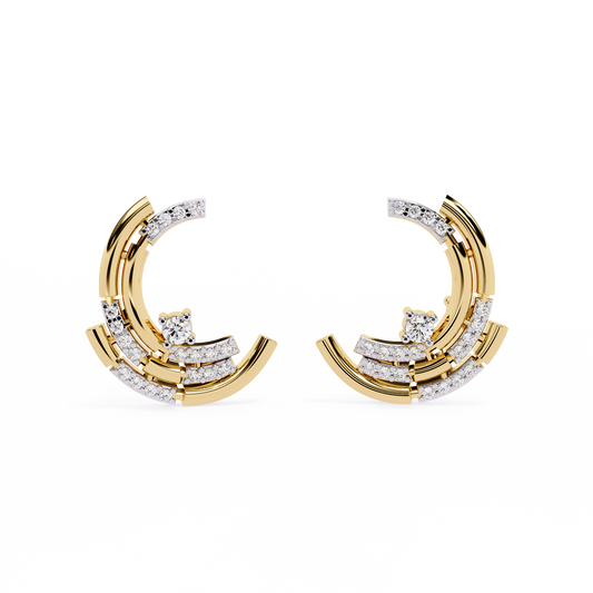 Arcitect Crescent Lab Grown Diamond Studs