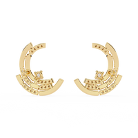 Arcitect Crescent Lab Grown Diamond Studs - Ophiratbf