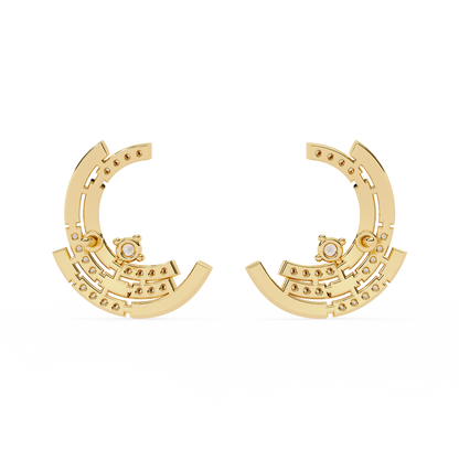 Arcitect Crescent Lab Grown Diamond Studs