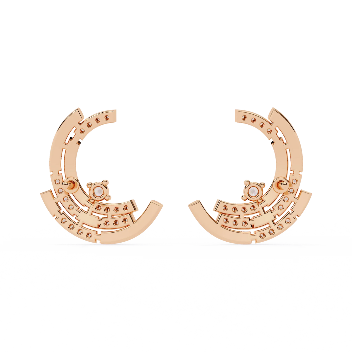 Arcitect Crescent Lab Grown Diamond Studs - Ophiratbf