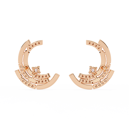 Arcitect Crescent Lab Grown Diamond Studs