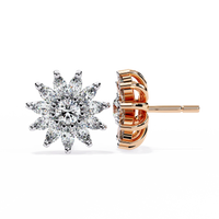 Solara Marquise Floral Cluster Lab Grown Diamond Studs - Ophiratbf