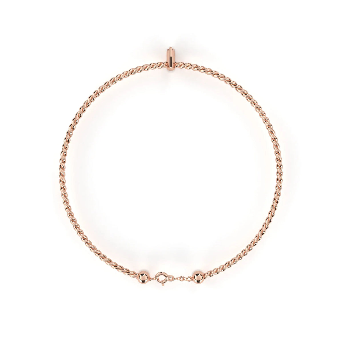 Twist Charm Lab Grown Diamond Bracelet - Ophiratbf