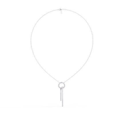 Arcadia Geometric Chain Bar Lab Grown Diamond Necklace