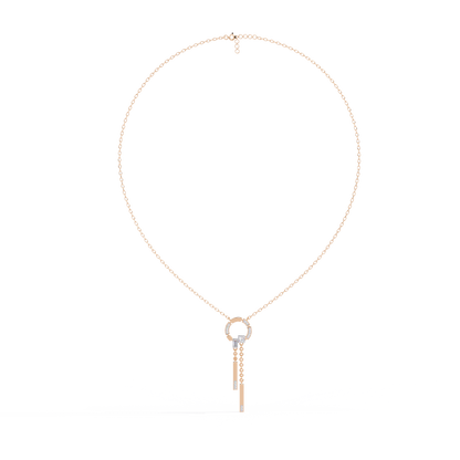 Arcadia Geometric Chain Bar Lab Grown Diamond Necklace