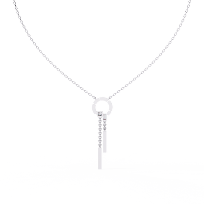 Arcadia Geometric Chain Bar Lab Grown Diamond Necklace