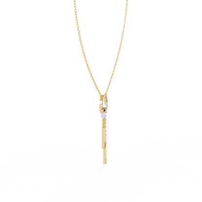 Arcadia Geometric Chain Bar Lab Grown Diamond Necklace
