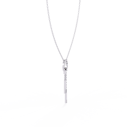 Arcadia Geometric Chain Bar Lab Grown Diamond Necklace