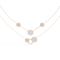 Celestial Duo Circle Station Lab Grown Diamond Necklace - Ophiratbf