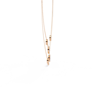 Celestial Duo Circle Station Lab Grown Diamond Necklace - Ophiratbf