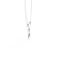 Celestial Duo Circle Station Lab Grown Diamond Necklace - Ophiratbf