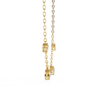Marquise Drizzle Lab Grown Diamond Station Necklace - Ophiratbf