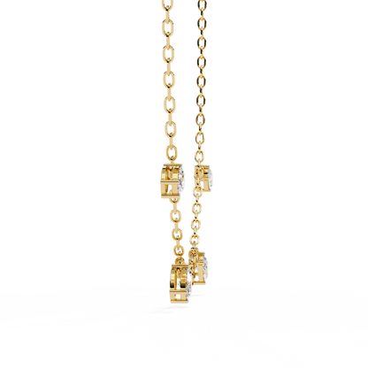 Marquise Drizzle Lab Grown Diamond Station Necklace