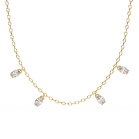 Marquise Drizzle Lab Grown Diamond Station Necklace - Ophiratbf